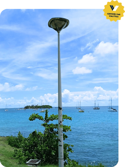 Lampadaire recensé à l'aide de l'application vialytics