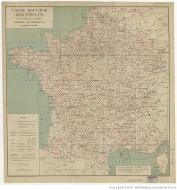 Carte routière Michelin