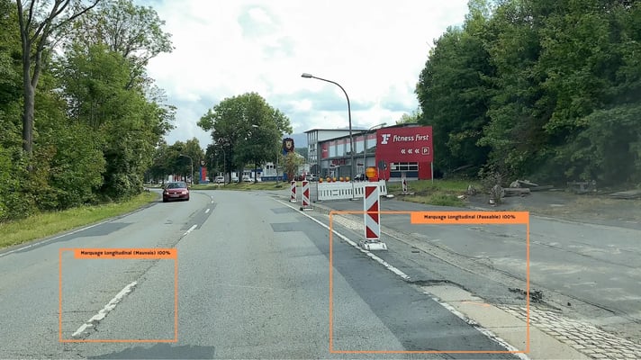 Détection du marquage au sol avec l'outil vialytics