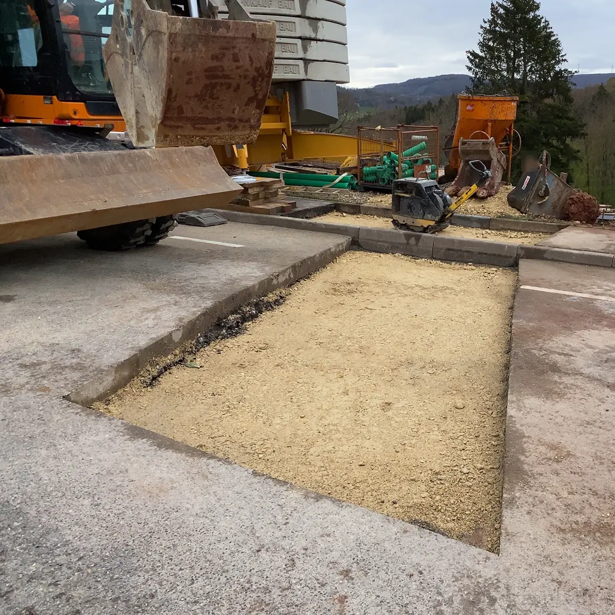 Travaux de terrassement - Avant