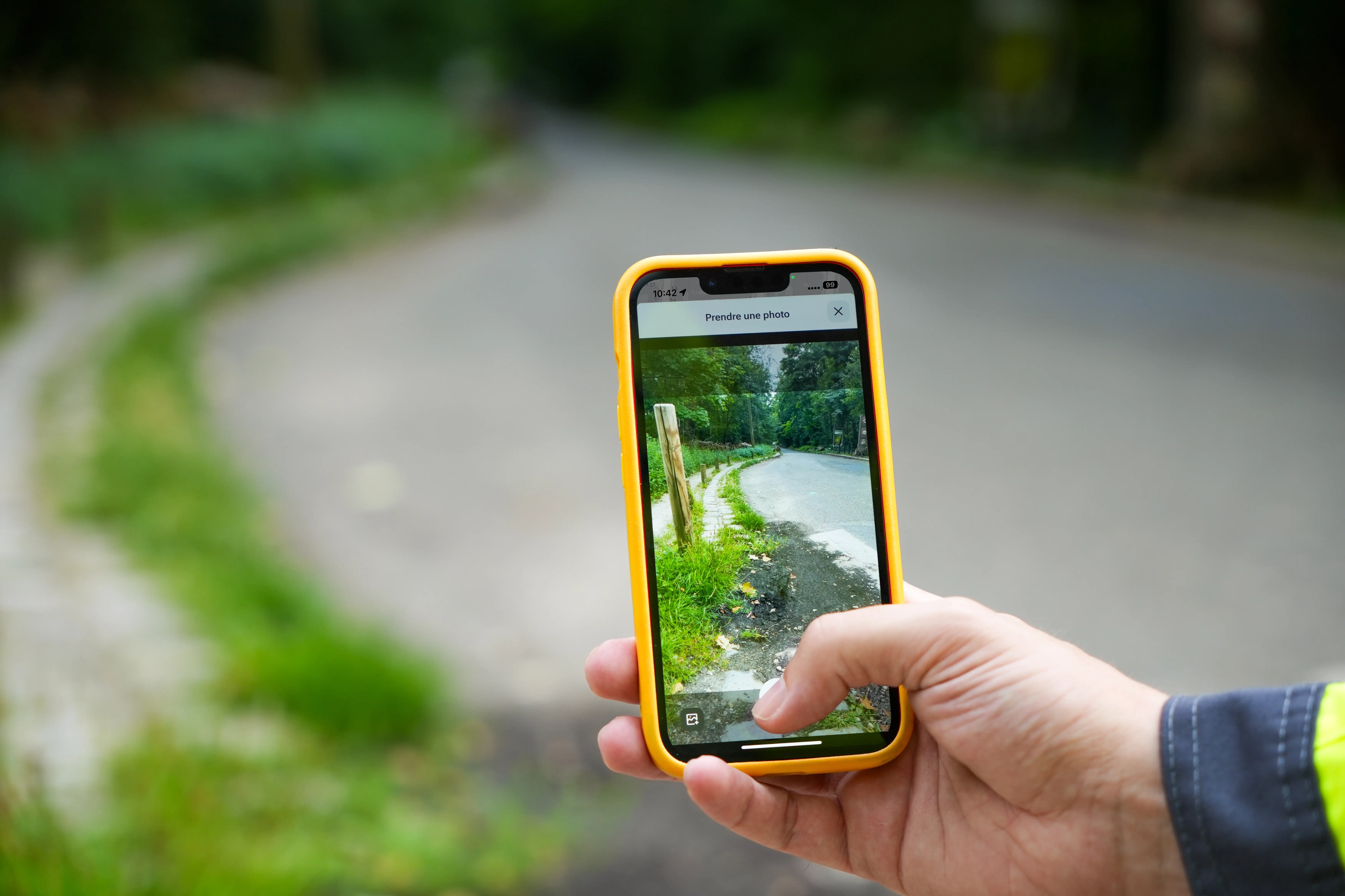 Illustration de l'utilisation de l'app vialytics en mode hors ligne sans réseau internet
