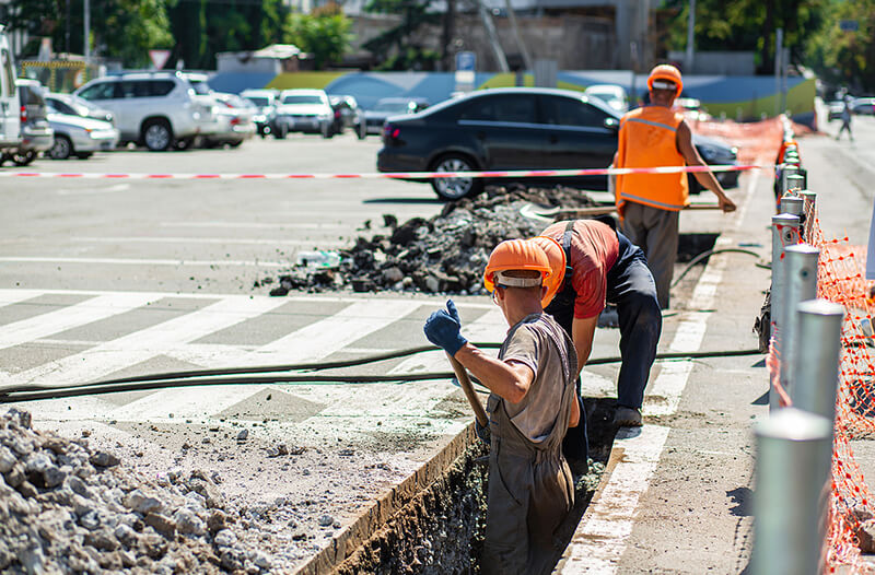 Les excavations sur la voie publique 